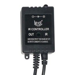 Musiikkiohjattu RGB LED-ohjain | 20-näppäiminen kaukosäädin | 5V-12V