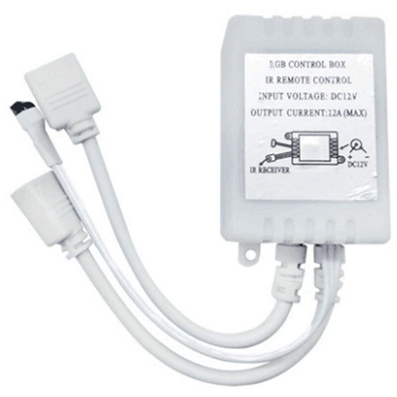 RGB LED-ohjainyksikkö 12V IR-vastaanottimella