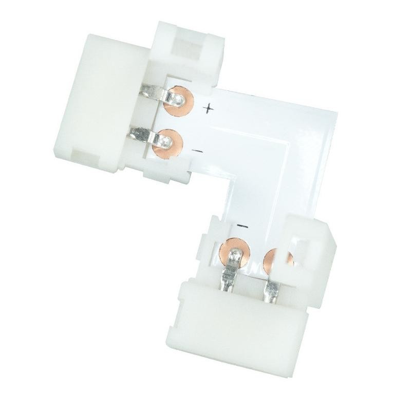 L-mallinen LED-kulmaliitin 10mm | Kulmapala yksivärisille LED-nauhoille