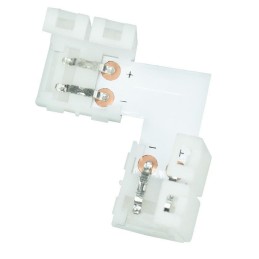 L-mallinen LED-kulmaliitin 10mm | Kulmapala yksivärisille LED-nauhoille