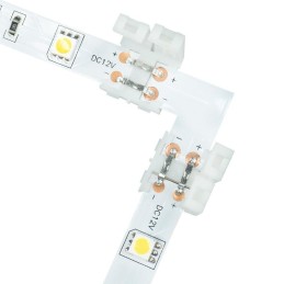 L-mallinen LED-kulmaliitin 10mm | Kulmapala yksivärisille LED-nauhoille