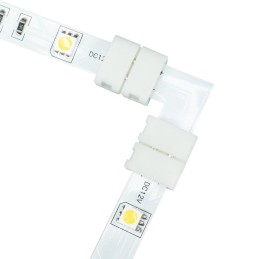 L-mallinen LED-kulmaliitin 10mm | Kulmapala yksivärisille LED-nauhoille