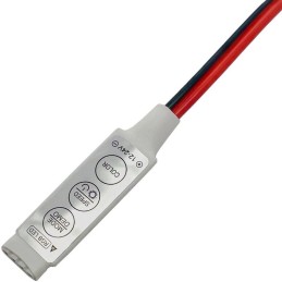 Mini RGB LED-ohjain painikkeilla | 5V-24V | 3-painikkeen säädin