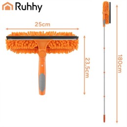 Teleskooppinen ikkunanpesin 3-in-1 | 1,8 m varsi | 180° kääntyvä pää