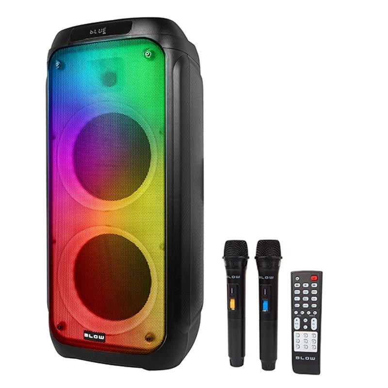 BLOW Infinity -aktiivikaiutin 300W | 2x langaton mikrofoni | Bluetooth TWS