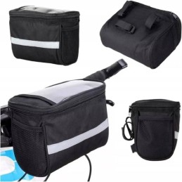 Polkupyörän ohjaustankolaukku | Puhelintasku 170x130mm | Heijastimet