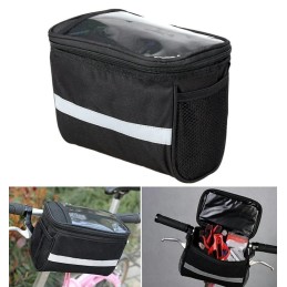 Polkupyörän ohjaustankolaukku | Puhelintasku 170x130mm | Heijastimet