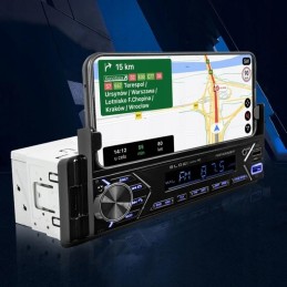 Autostereo MOBILE PRO | Älypuhelinteline, Bluetooth & RDS | 2x USB & SD