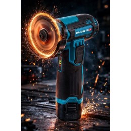 Akkukulmahiomakone Blow 12V | 2x akku | Tarvikesetti | Salkku