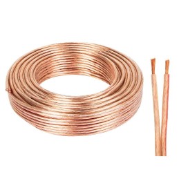 Kaiutinkaapeli 25m | 2x4,00mm | Läpinäkyvä | Korkealaatuinen