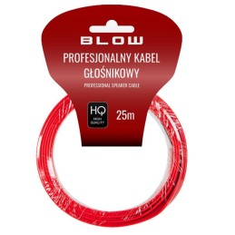 Kaiutinkaapeli 2x0,50mm 25m | Musta-punainen | Korkea laatu