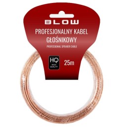 Kaiutinkaapeli 2x0,50mm 25m | Läpinäkyvä | Korkea laatu