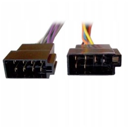 ISO-liitinsarja uros 2 x 8-pin (virta + kaiuttimet) | Erilliset liitinrungot