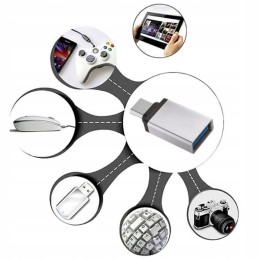 USB-C – USB-A 3.0 OTG-adapteri Blow | Hopea | Plug & Play