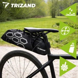 TRIZAND satulalaukku 12L | Vesitiivis ja tilava pyörälaukku