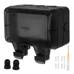 Vesitiivis ulkopistorasia IP66 | Kaksiosainen 230V 16A