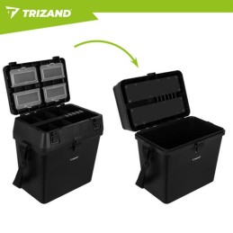 Kalastuspakki ja istuin | 38×34×21 cm kestävä kantaa 140 kg