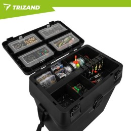 Kalastuspakki ja istuin | 38×34×21 cm kestävä kantaa 140 kg