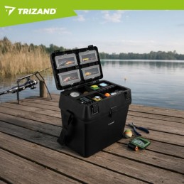 Kalastuspakki ja istuin | 38×34×21 cm kestävä kantaa 140 kg