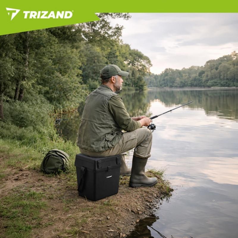 Kalastuspakki ja istuin | 38×34×21 cm kestävä kantaa 140 kg