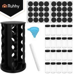 Mausteteline 20 osaa | 360° pyörivä maustehylly