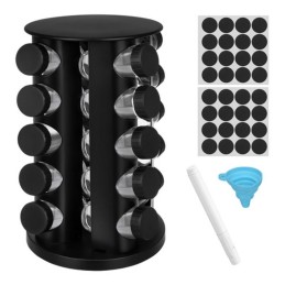 Mausteteline 20 osaa | 360° pyörivä maustehylly