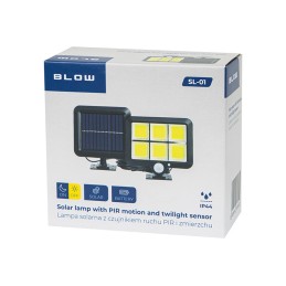 LED-aurinkokennovalaisin Blow 30W | Liiketunnistin & hämäräkytkin