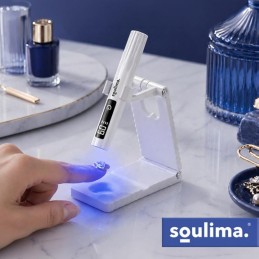 Mini UV-kynsilamppu Soulima | Langaton + teline | LCD-näyttö
