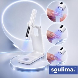 Mini UV-kynsilamppu Soulima | Langaton + teline | LCD-näyttö