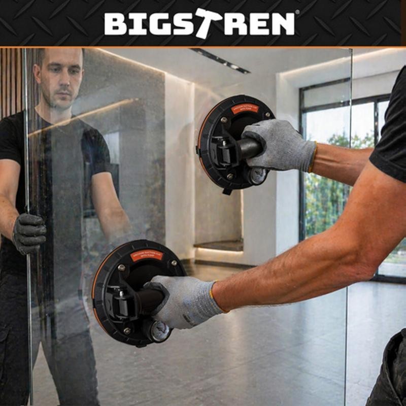 Tyhjiöimukuppi manometrillä Bigstren 2 kpl | 200 kg kantoerä