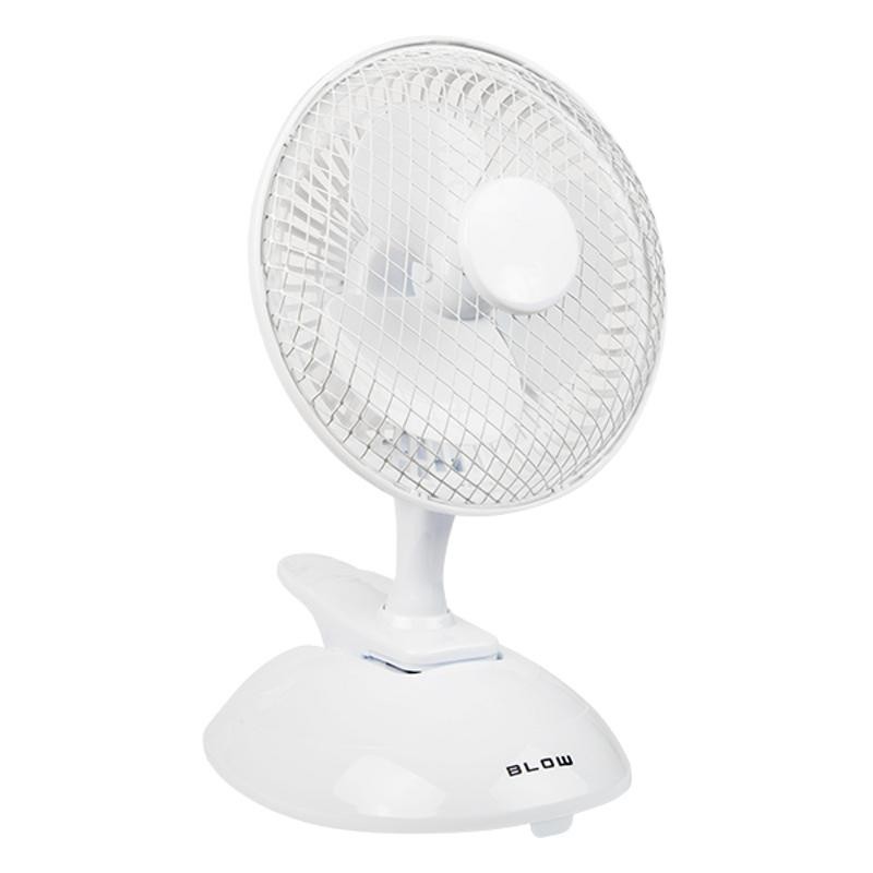 Pöytätuuletin 6"/15cm Klipsi | 2-in-1 valkoinen | 25W
