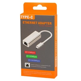 USB-C-verkkokortti RJ45 Gigabit Ethernet | Alumiiniadapteri K-05