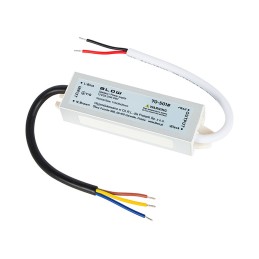 Vedenpitävä LED-virtalähde 12V 2A 24W | Ultra Slim IP67