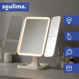 Taitettava LED-kosmetiikkapeili