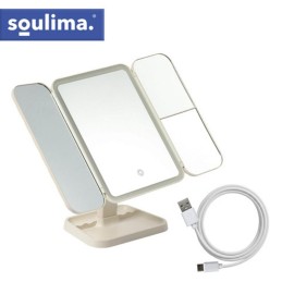Taitettava LED-kosmetiikkapeili