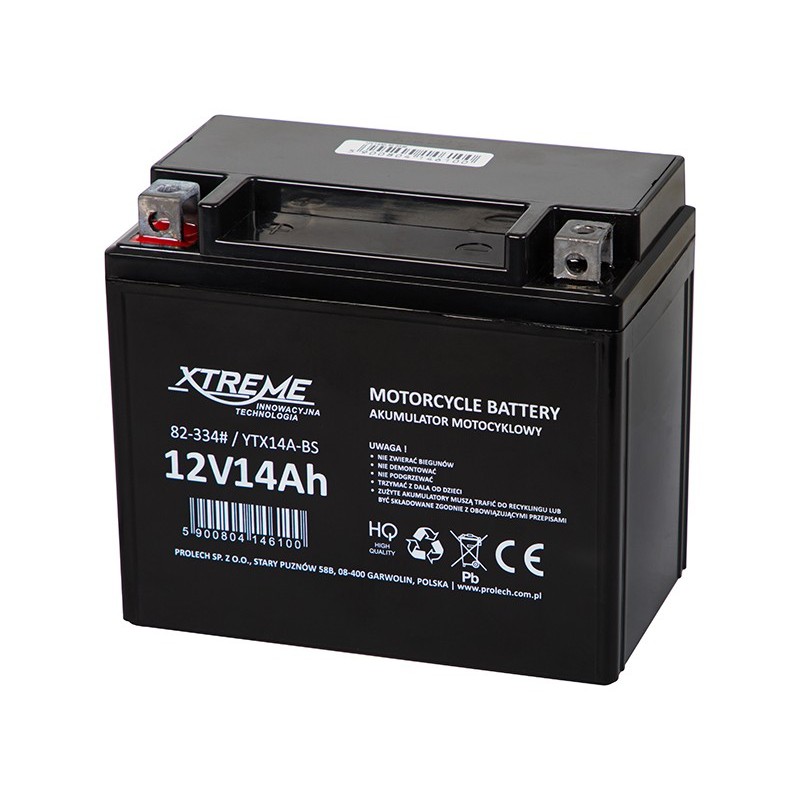 AGM Akku 12V 14Ah Xtreme | Huoltovapaa & Vuotamaton | MP, Skootteri & UPS