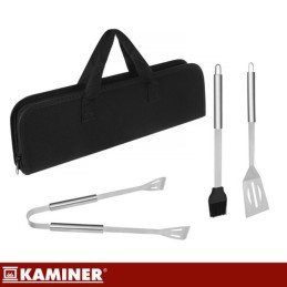 Grillisetti kantolaukussa 3 osaa | Teräksiset grillausvälineet