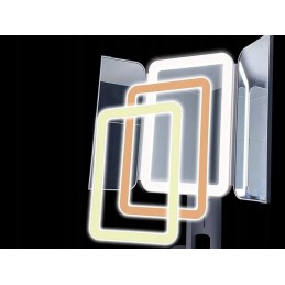 Taitettava LED-kosmetiikkapeili Soulima 26952 | 3-osainen suurennuksella