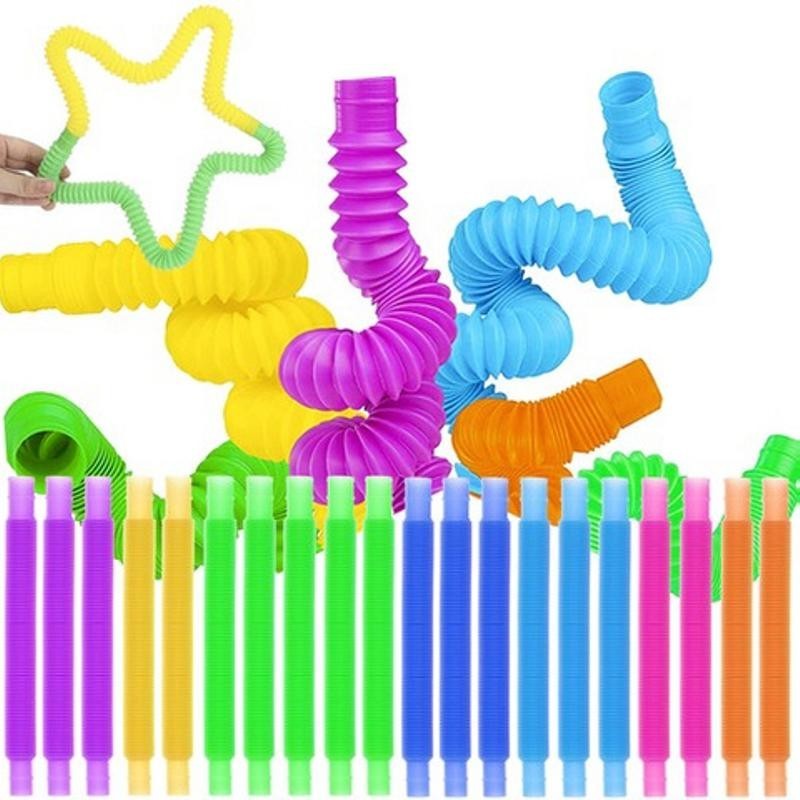 Sensory Tubes Aistiputket 20 kpl | Joustavat sensoriset leluputket