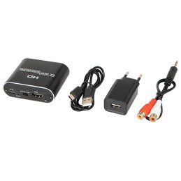 HDMI Audio Ekstraktori 4K@60Hz | HDMI - Toslink & RCA