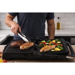Sähkögrilli & Paninirauta 2500W | 180° avautuva pöytägrilli