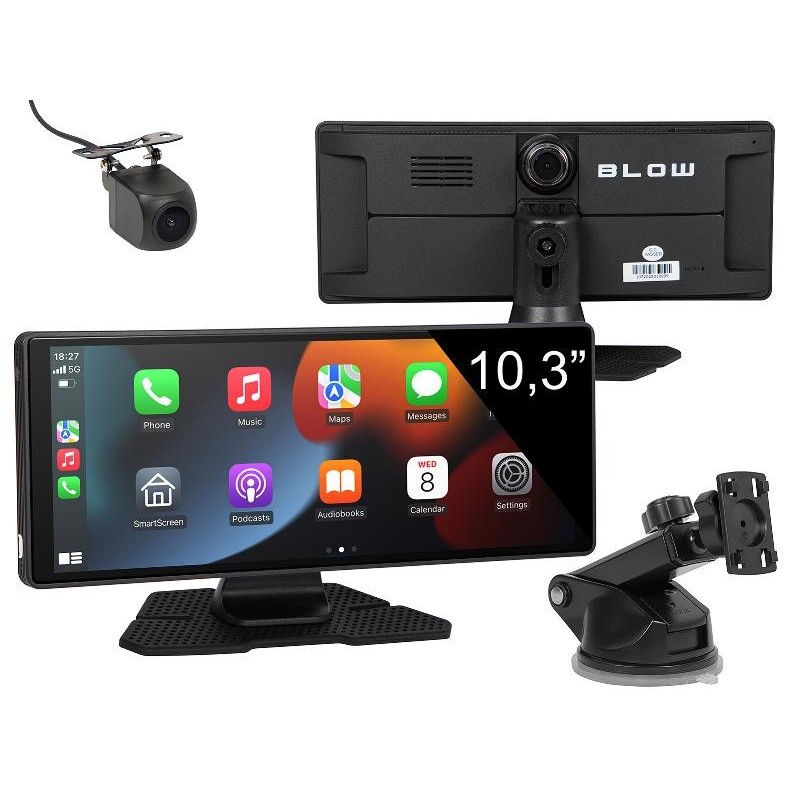 10,3" Auton Mediasoitin & Autokamera | CarPlay & Android Auto