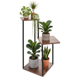 Gardlov Puinen Kukkateline Loft 3 Tasoa | Metallinen kasviteline