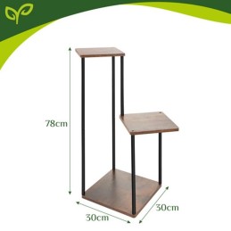 Gardlov Puinen Kukkateline Loft 3 Tasoa | Metallinen kasviteline