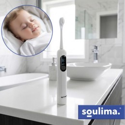 Ladattava SOULIMA X800 Sonic-Sähköhammasharja | 6 vaihtopäätä