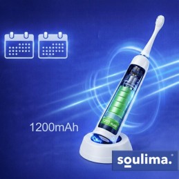 Ladattava SOULIMA X800 Sonic-Sähköhammasharja | 6 vaihtopäätä