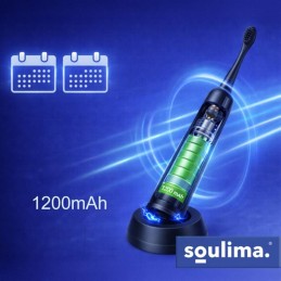 Ladattava SOULIMA X800 Sonic-Sähköhammasharja | 6 vaihtopäätä
