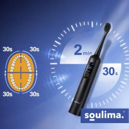 Ladattava SOULIMA X800 Sonic-Sähköhammasharja | 6 vaihtopäätä