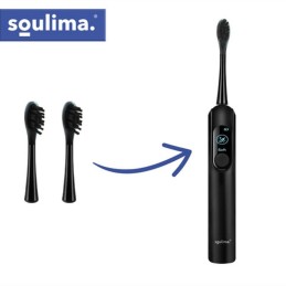 SOULIMA X800 Vaihtopäät Musta 2 kpl | Alkuperäiset harjaspäät