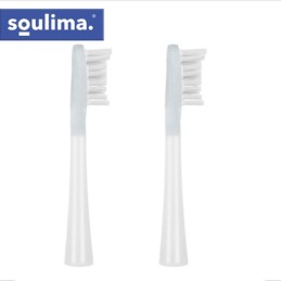 SOULIMA X800 Vaihtopäät Valkoinen 2 kpl | Alkuperäiset harjaspäät